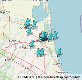 Mappa Via Paolo Pavirani, 48121 Ravenna RA, Italia (8.18938)