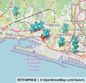 Mappa Via Pionieri Ed Aviatori D'Italia, 16153 Genova GE, Italia (1.75615)