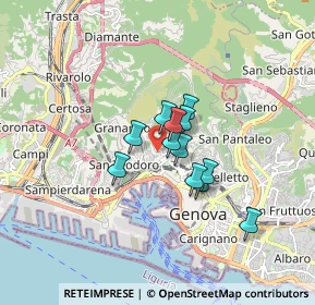 Mappa 16134 Genova GE, Italia (1.06667)