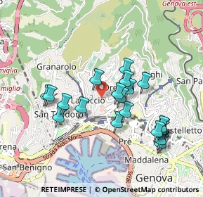 Mappa 16134 Genova GE, Italia (0.8805)