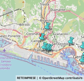 Mappa Via Sofonisba Anguissola, 16151 Genova GE, Italia (2.59636)
