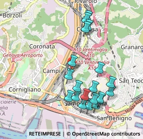 Mappa Via Sofonisba Anguissola, 16151 Genova GE, Italia (1.0245)