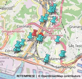 Mappa Via Sofonisba Anguissola, 16151 Genova GE, Italia (1.0105)