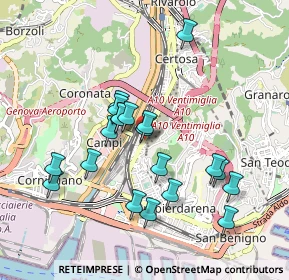 Mappa Via Sofonisba Anguissola, 16151 Genova GE, Italia (0.869)