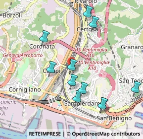 Mappa Via Sofonisba Anguissola, 16151 Genova GE, Italia (1.04818)