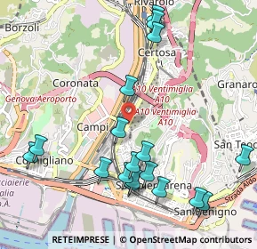 Mappa Via Sofonisba Anguissola, 16151 Genova GE, Italia (1.19722)