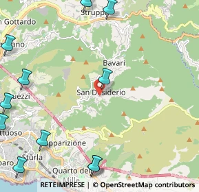 Mappa Via Canneto di San Desiderio, 16133 Genova GE, Italia (3.34667)