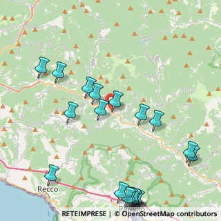 Mappa Via Cristoforo Colombo, 16047 Moconesi GE, Italia (5.6245)