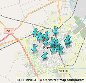 Mappa Via Chiesa, 48125 Ravenna RA, Italia (1.26529)