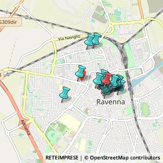 Mappa Via Chiesa, 48125 Ravenna RA, Italia (0.71)