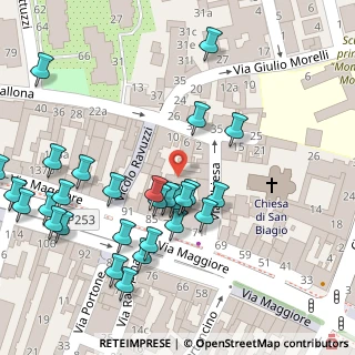 Mappa Via Chiesa, 48125 Ravenna RA, Italia (0.06429)