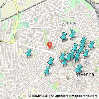 Mappa Via Chiesa, 48125 Ravenna RA, Italia (0.5885)