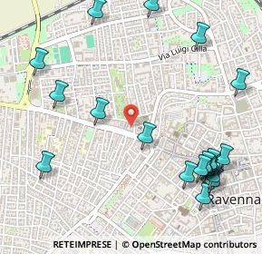 Mappa Via Chiesa, 48125 Ravenna RA, Italia (0.6825)