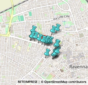 Mappa Via Chiesa, 48123 Ravenna RA, Italia (0.2675)