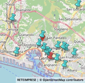 Mappa Via Scorza Sinibaldo, 16136 Genova GE, Italia (2.12667)