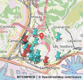 Mappa Autostrada dei Giovi, 16149 Genova GE, Italia (0.9715)