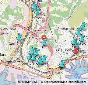 Mappa Autostrada dei Giovi, 16149 Genova GE, Italia (1.261)