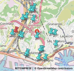 Mappa Autostrada dei Giovi, 16149 Genova GE, Italia (1.0785)