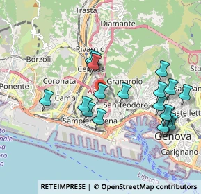 Mappa Autostrada dei Giovi, 16149 Genova GE, Italia (2.001)
