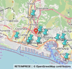 Mappa Autostrada dei Giovi, 16149 Genova GE, Italia (2.00727)