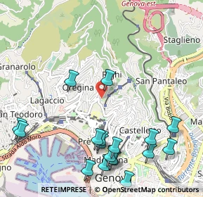 Mappa Salita della Madonnetta, 16136 Genova GE, Italia (1.34722)