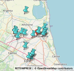 Mappa Via Orioli Attilio, 48122 Ravenna RA, Italia (13.6685)