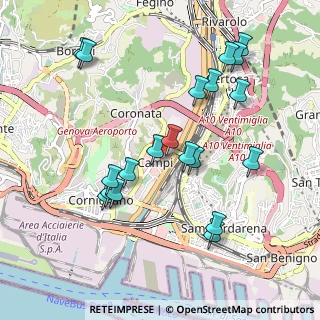 Mappa Via Renata Bianchi, 16152 Genova GE, Italia (1.029)
