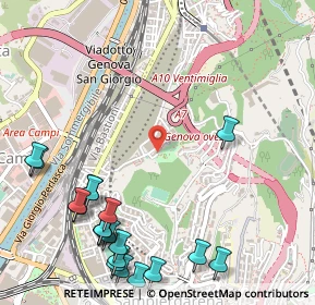 Mappa Via Antonio Pellegrini, 16167 Genova GE, Italia (0.7355)