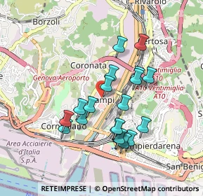 Mappa Via Pier Luigi Bagnasco, 16154 Genova GE, Italia (0.807)