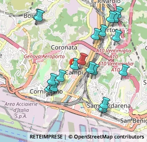 Mappa Via Pier Luigi Bagnasco, 16154 Genova GE, Italia (1.041)