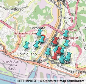 Mappa Via Pier Luigi Bagnasco, 16154 Genova GE, Italia (0.8465)