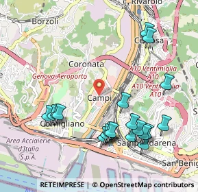Mappa Via Pier Luigi Bagnasco, 16154 Genova GE, Italia (1.141)
