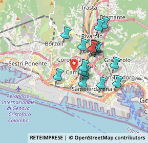 Mappa Via Pier Luigi Bagnasco, 16154 Genova GE, Italia (1.41438)