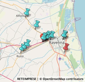 Mappa Via dei Granatieri, 48124 Ravenna RA, Italia (5.105)