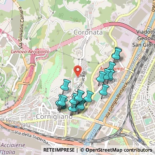 Mappa Via Coronata, 16152 Genova GE, Italia (0.4715)