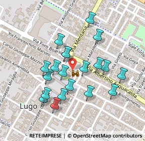 Mappa Via Largo Relencini, 48022 Lugo RA, Italia (0.2125)