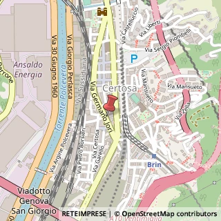Mappa Via Germano Jori, 35/R, 16159 Genova, Genova (Liguria)