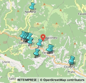 Mappa Via Bandie, 16047 Moconesi GE, Italia (1.767)