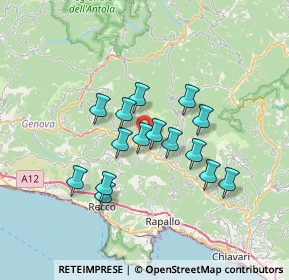 Mappa Via Bandie, 16047 Moconesi GE, Italia (5.70267)