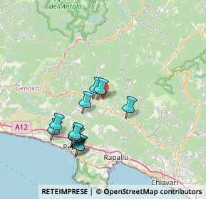 Mappa Via Bandie, 16047 Moconesi GE, Italia (7.20846)