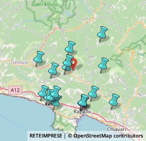 Mappa Via Bandie, 16047 Moconesi GE, Italia (7.47706)