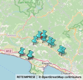 Mappa Via Bandie, 16047 Moconesi GE, Italia (6.25846)