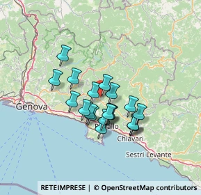 Mappa Via Bandie, 16047 Moconesi GE, Italia (10.518)