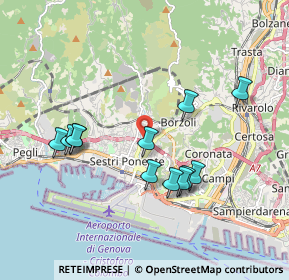 Mappa 16153 Genova GE, Italia (1.825)