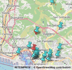 Mappa Castelletto, 16136 Genova GE, Italia (2.5975)