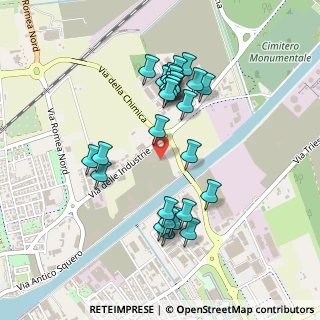 Mappa Via Industrie Fronte Start, 48122 Ravenna RA, Italia (0.43793)