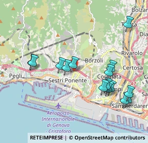 Mappa Via Piero Maroncelli, 16153 Genova GE, Italia (2.10667)