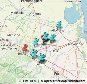 Mappa Presso il centro commerciale IRIS, 48022 Lugo RA, Italia (8.60867)
