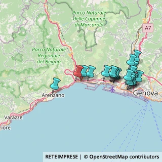 Mappa Via Cervo, 16158 Genova GE, Italia (7.729)