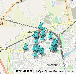 Mappa Via Vincenzo Gallina, 48123 Ravenna RA, Italia (0.7315)